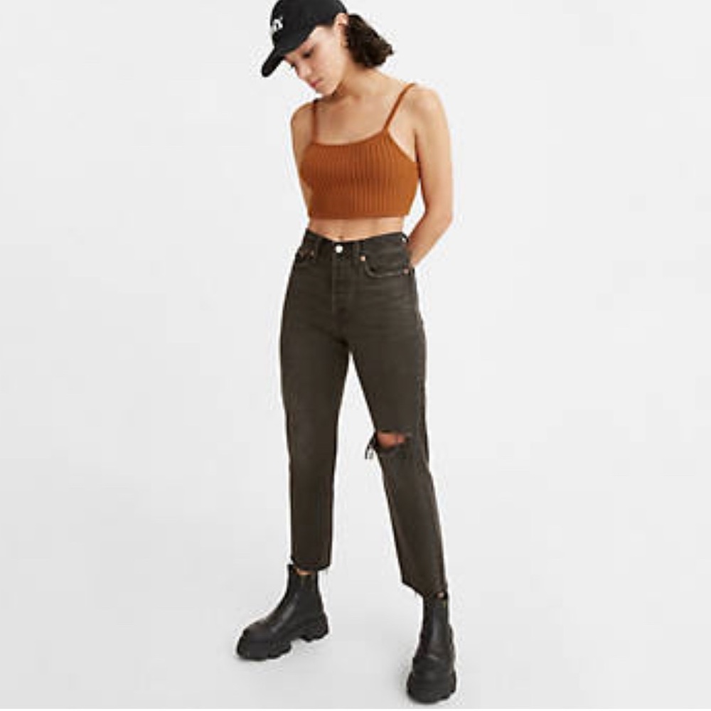 NET Levi’s wedgie fit high waisted black jeans